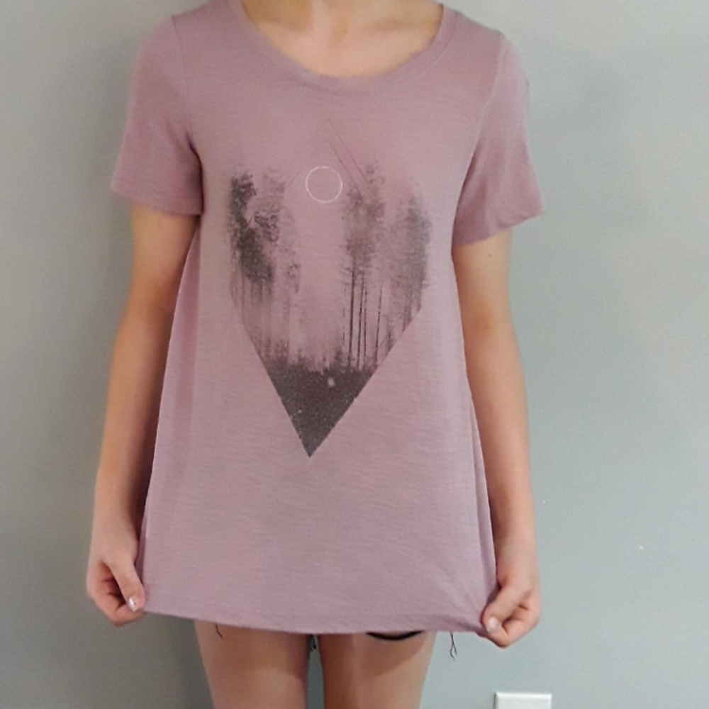 Women Will Call Open Back Nature Tee